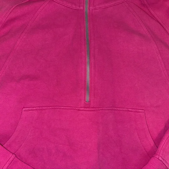 lululemon athletica Hot Pink Half-Zip Cropped Sweatshirt - Picture 4 of 13